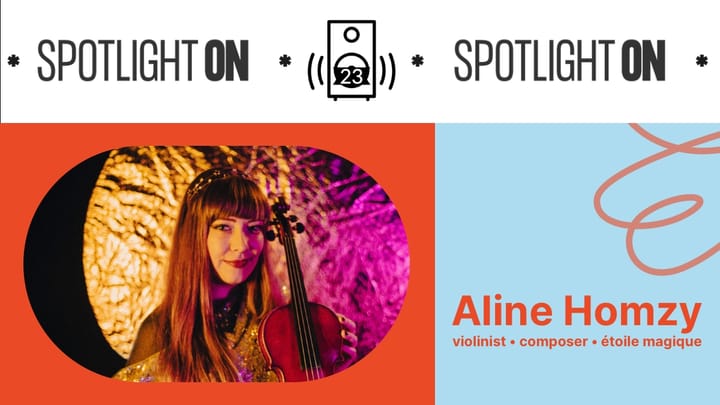 Aline Homzy plays violin in the cosmos with étoile magique - Transcript